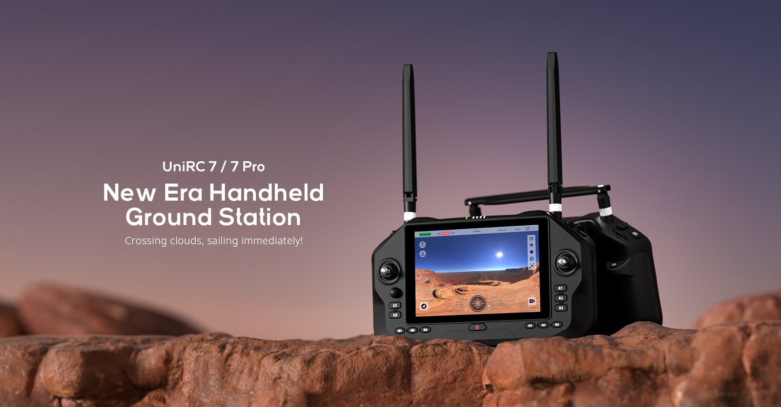 Unirc7 high-performance handheld-ground control station