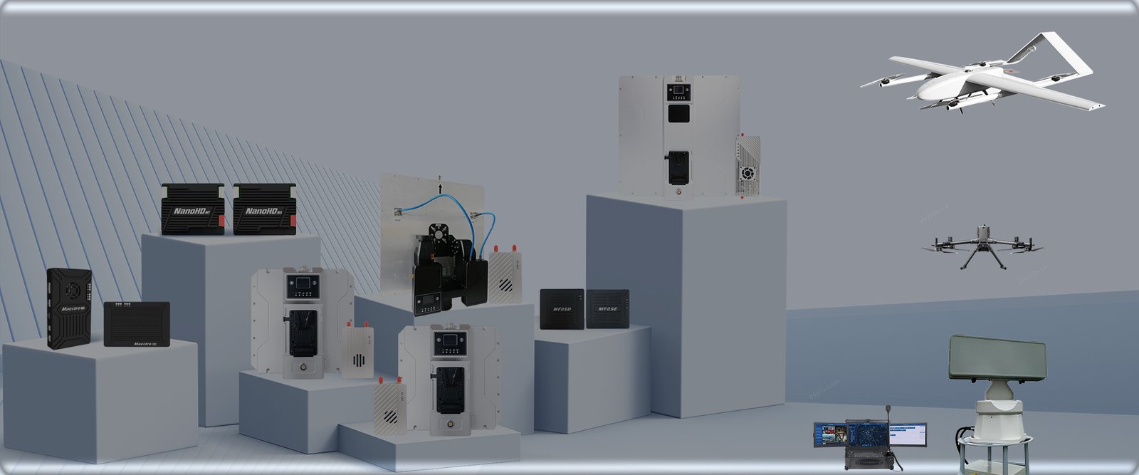 100Km Long Range High-Speed UAV Video Data Transmission Systems