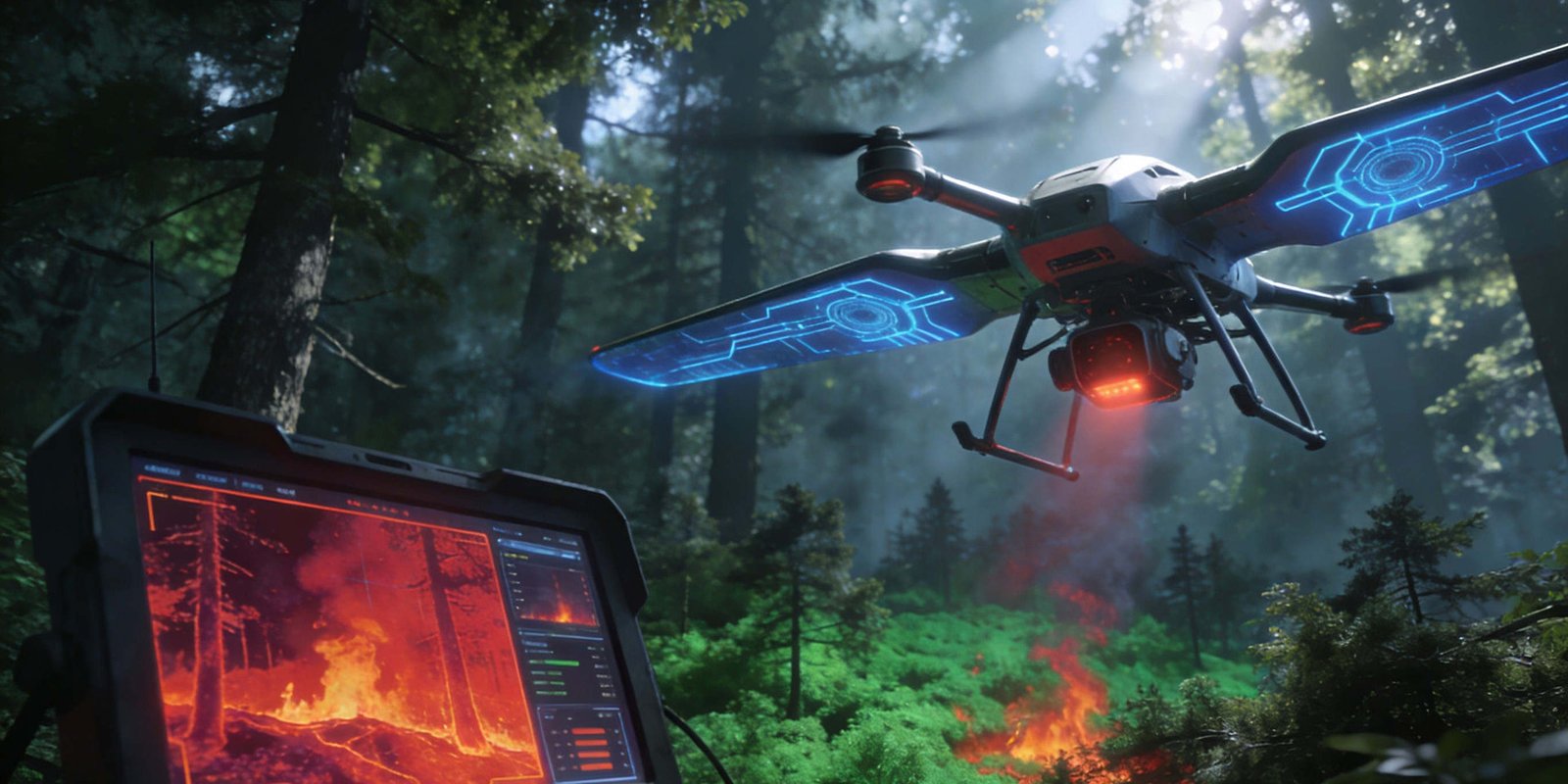 Forest Fire Prevention Drone Operation