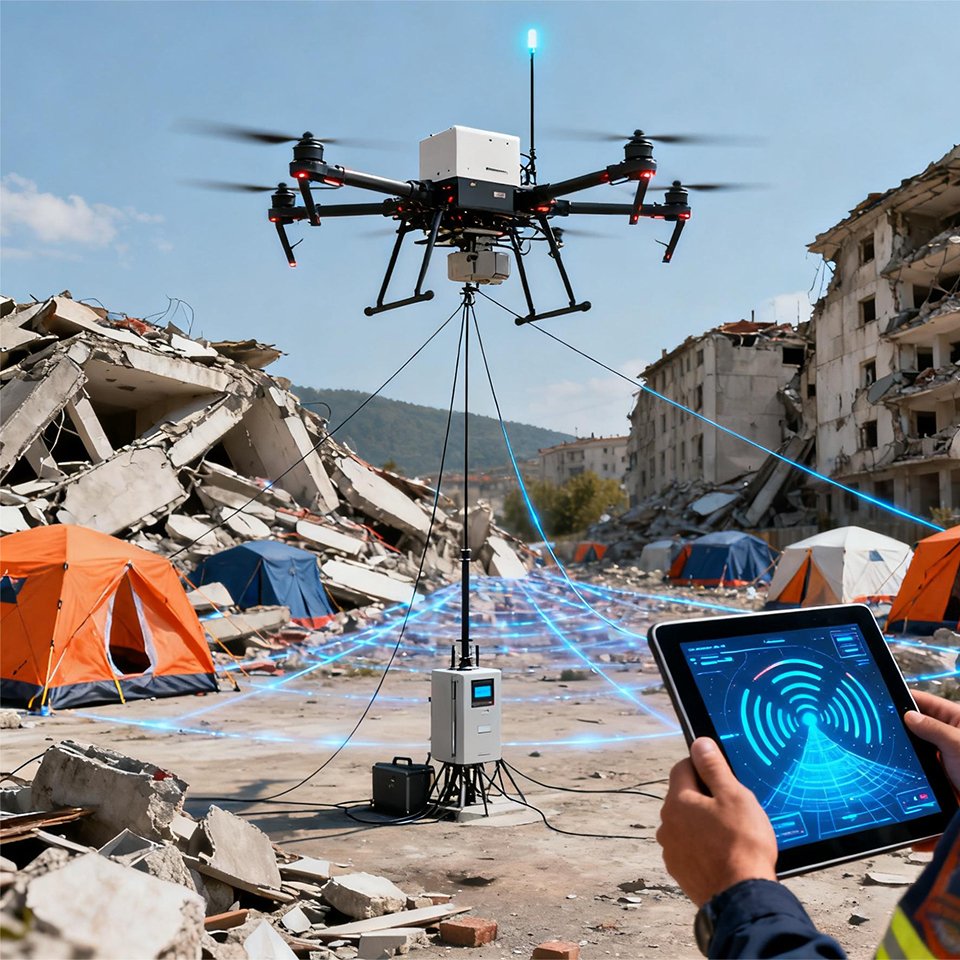 Natural Disaster Rescue Drone Operation