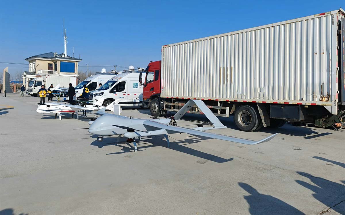 eVTOL-5 Fixed Wing UAV powerline inspection