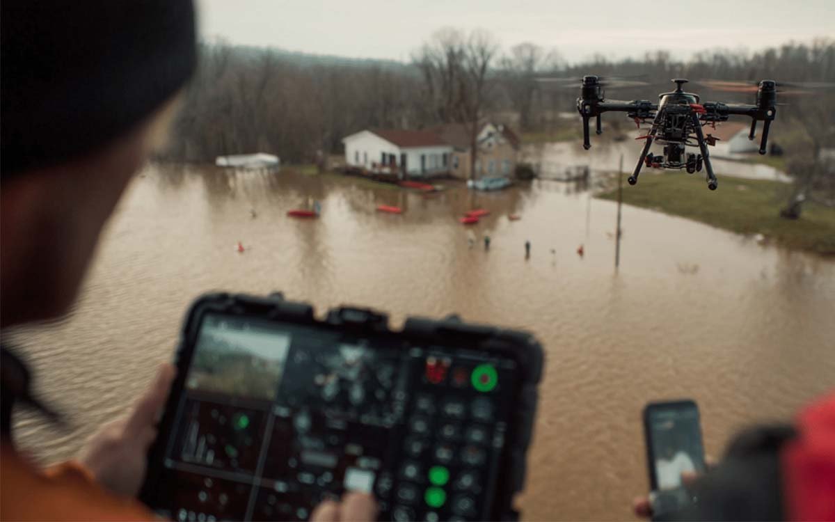ATS Special rapid-deployment antenna tracking system supporting UAV emergency response operations in a disaster zone