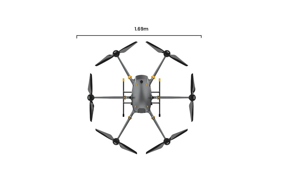 EX6 heavy-lift drone precision landing with RTK GNSS positioning