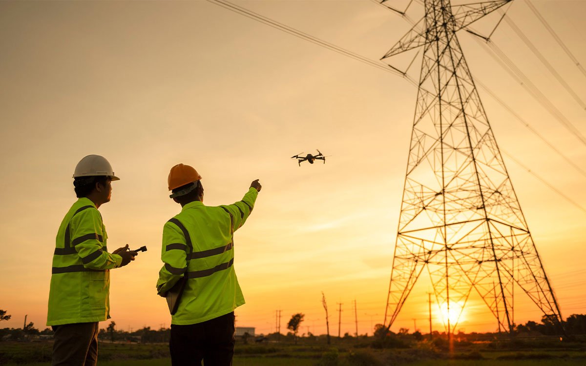 P3000 Portable Power Station powering powerline repair and industrial fieldwork